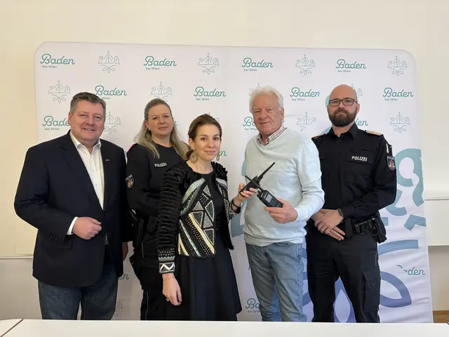 Vizebürgermeister Markus Riedmayer, Stadtpolizeikommandant Stv. Birgit Wollenek, Bürgermeisterin Carmen Jeitler-Cincelli, Vizebürgermeister Jowi Trenner sowie Stadtpolizeikommandant David Friedl. | Foto: Mirjam Preineder