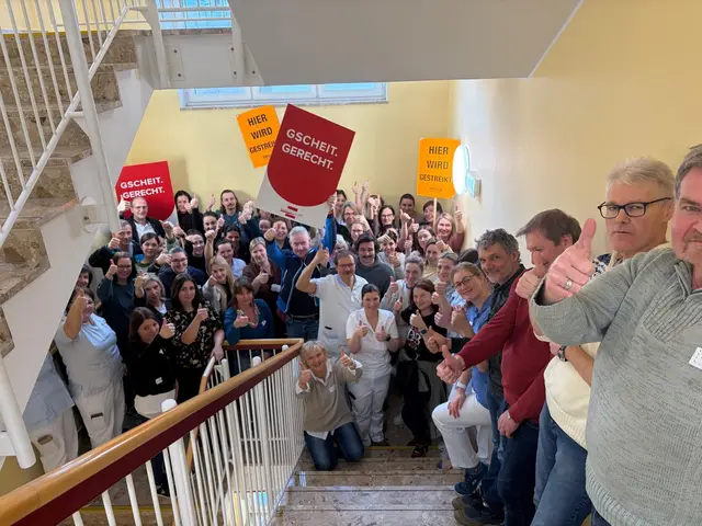 Streik des Ordensspital Kreuzschwestern in Sierning. | Foto: ÖGB Steyr