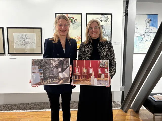 Karin Zorn und Christa Raggl-Mühlberger präsentierten das Programm der Stadtgalerie für 2026. | Foto: MeinBezirk