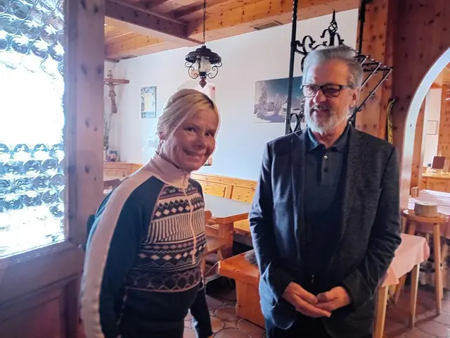 Heidelinde Lipp und Alt-Bürgermeister Engelbert Huber | Foto: Gößler