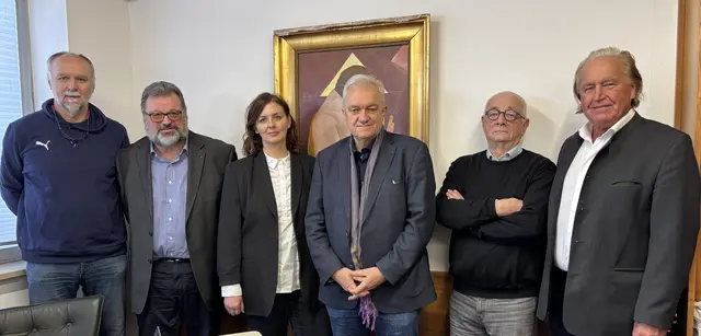 Günther Schafellner, Werner Bauböck, Vorstandsmitglied Hanna Kirmann, Klaus Zeugner, Herwig Leibinger und Franz Buchinger. | Foto: MeinBezirk