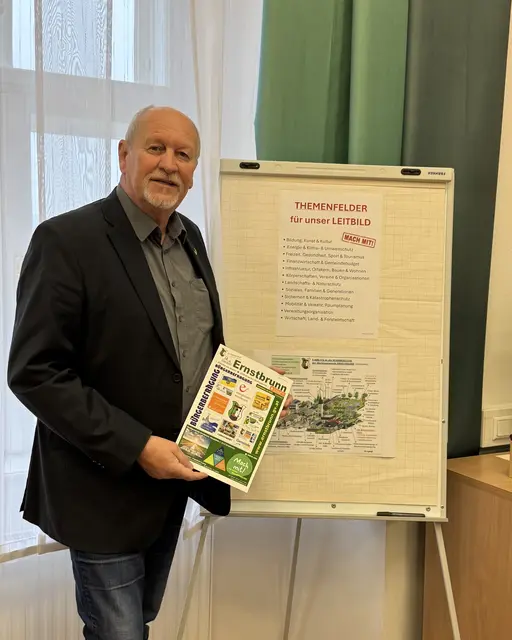 Amtsleiter Horst Gangl möchte die Wünsche der Ernstbrunnerinnen und Ernstbrunner für das Leitbild 2030 berücksichtigen. | Foto: Marktgemeinde Ernstbrunn