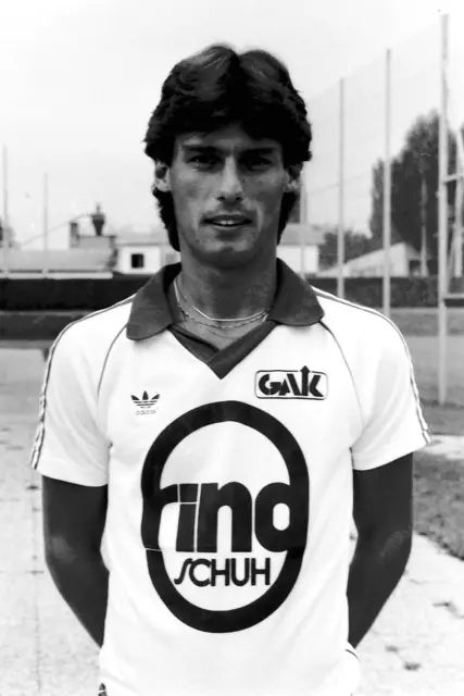 Hans Pigel 1980 im GAK-Dress. | Foto: Fischer/Sammlung GAK 1902