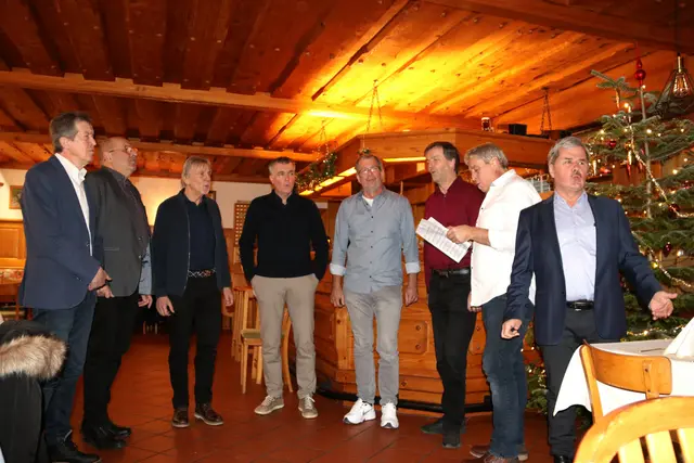 Das Oktet Suha sorgte für die stimmungsvolle Einleitung des Neujahrstreffens vom Kulturverein Drava in Schwabegg. | Foto: Rosina Katz-Logar