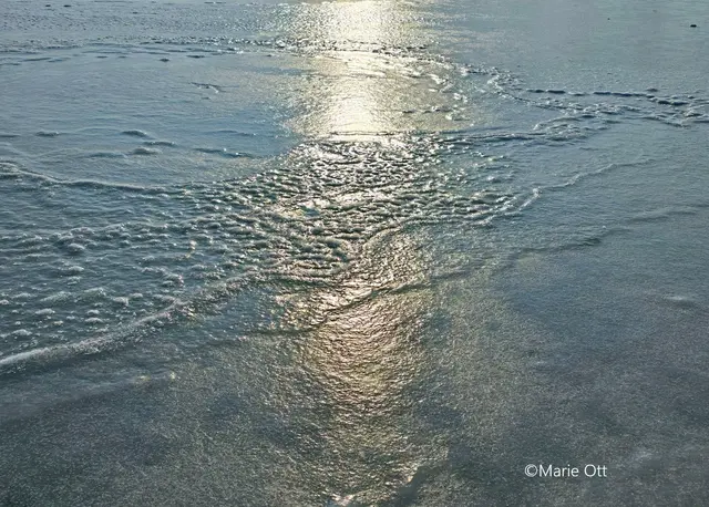 Winterzeit, Sonnenuntergang, Text