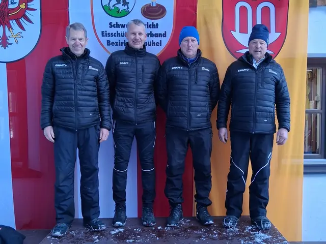 Rang 6: ESC Jochberg II, Walter Kreidl, Hubert Auberger, Josef Landmann und Herbert Hochwimmer. | Foto: Andi Aberger