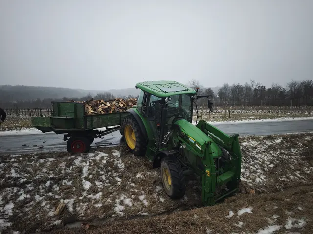 Der Lenker dürfte die Kontrolle über das Gespann verloren haben, woraufhin dieses im Wolfsbach, einem angrenzenden Graben, zum Stillstand kam.  | Foto: Feuerwehr Donnerskirchen - Rene Fasching