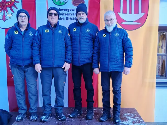 Rang 7: EV Fieberbrunn I; Markus Holzmann, Josef Foidl, Stefan Trixl und Wolfgang Baumann.  | Foto: Andi Aberger