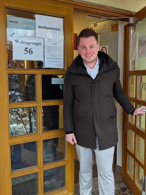 ÖVP-Spitzenkandidat Florian Krumböck hat im Sprengel 56 gewählt. | Foto: ÖVP/Krumböck