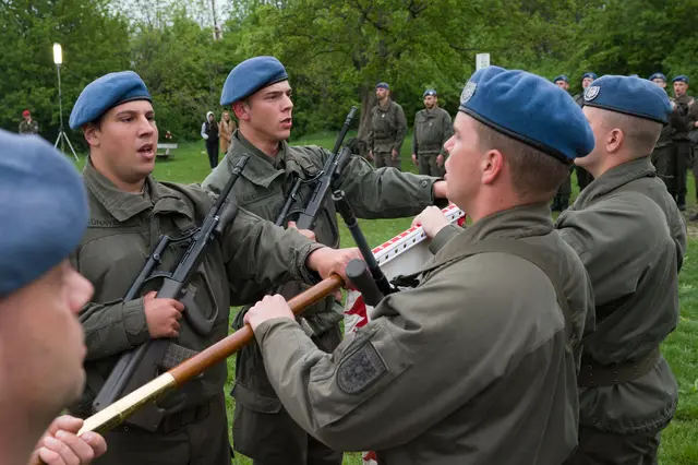 "Ich gelobe": Rekruten sprechen das Treuegelöbnis. | Foto: Österreichisches Bundesheer