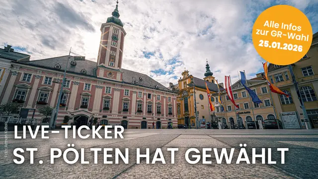 St. Pölten hat gewählt – die Gemeinderatswahl 2026 ist geschlagen.  | Foto: Grafik MeinBezirk/Reisner, Foto A. Kalteis