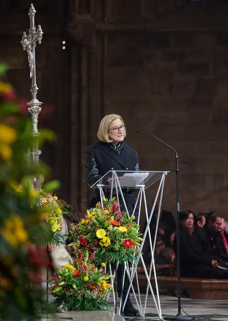 Landeshauptfrau Johanna Mikl-Leitner bei ihrer Rede im Stephansdom: „Wir brauchen die christlichen Werte heute mehr denn je.“ | Foto: NLK Pfeiffer