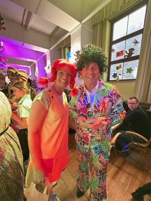 Birgit Meinhard und Bürgermeister Harald Leopold.