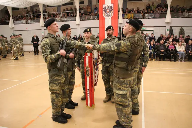 Angelobung von neuen Rekruten Anfang 2025 in Schrems  | Foto: Petra Pollak