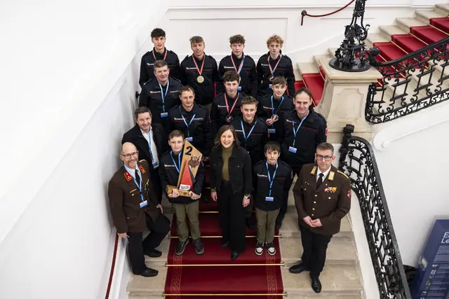 Die Freiwillige Feuerwehr St. Martin wurde in Wien geehrt. | Foto: BKA Dunker