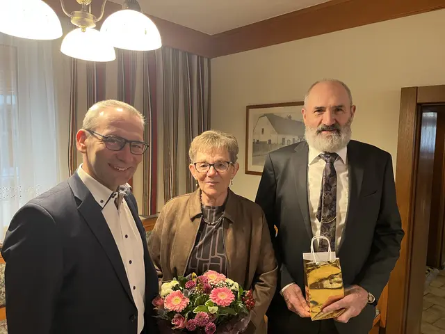 Goldene Hochzeit Emma und Franz Gurschka.  | Foto: Gemeinde Schrattenberg