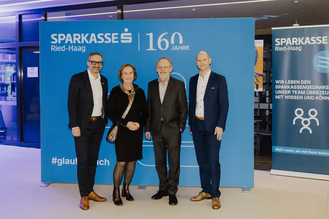 Christian Haid, Ingrid und Helmut Möseneder, Stefan Knödlstorfer. | Foto: Silvia Zellinger