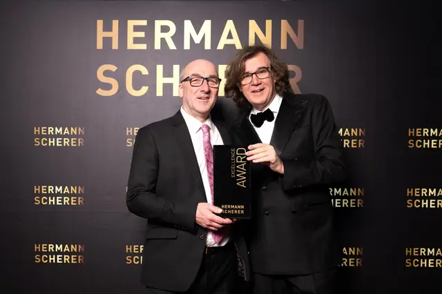 Herbert Zetner mit Hermann Scherer als Veranstalter | Foto: Timo Dietz und Justin Bockey