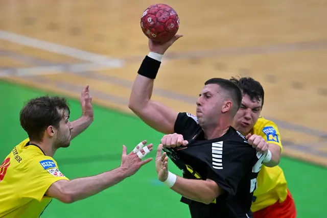 Nemanja Belos und Co. spielen am Freitag um den ersten Titel des Jahres.  | Foto: GEPA