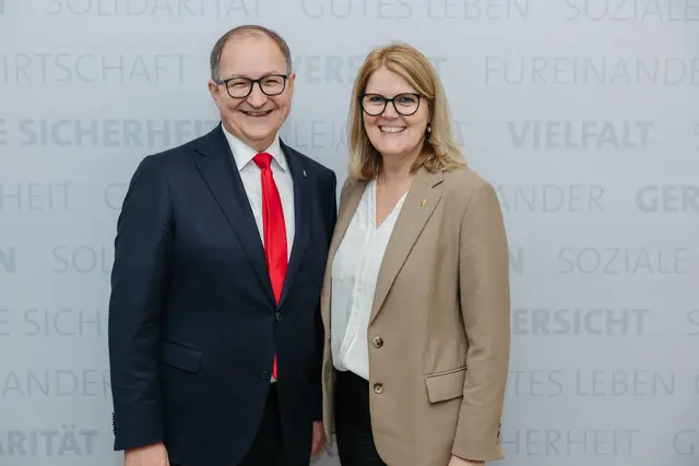 Martin Winkler mit Gabi Knauseder in Altheim. | Foto: MecGreenie