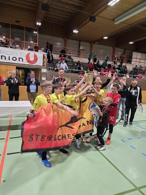 So jubelt die Steiermark über den Titel bei der U12-Bundesmeisterschaft der Sportunion | Foto: Sportunion
