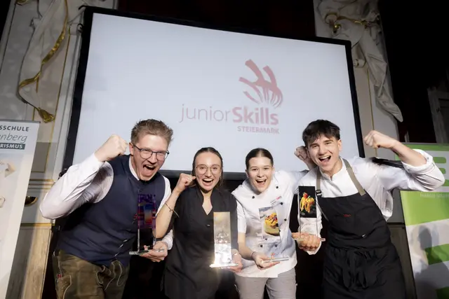 Siegerfoto der Junior-Skills in Graz. | Foto: Helmut Lunghammer,