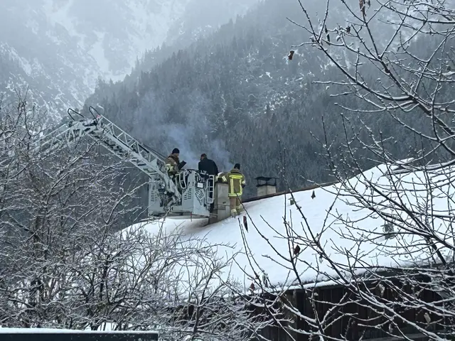 Die Feuerwehren aus Bach, Stockach und Elbigenalp konnten den Kaminbrand rasch unter Kontrolle bringen. | Foto: Zoom Tirol
