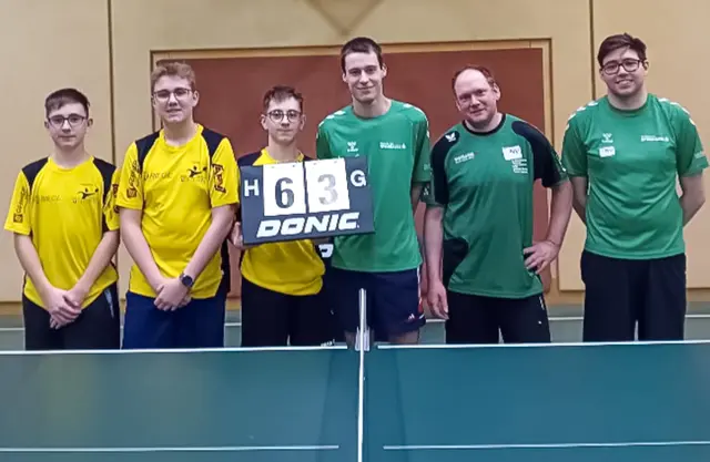 Tobias Brausteiner, Daniel Müllauer, Sebastian Brausteiner, Schmid Julian, Holnsteiner Werner und Kronsdorfer Gregor. | Foto: Union Horn - Sektion Tischtennis