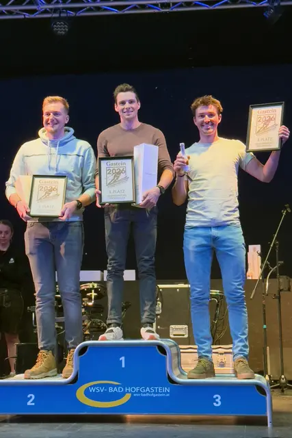 Die Gesamtwertung der Herren gewann Roland Moser aus St. Michael im Lungau (Mitte) vor Ralf Gasser aus Tirol (links) und Andreas Behmann aus Vorarlberg (rechts). | Foto: Rotes Kreuz Salzburg