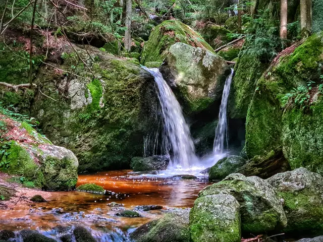 Ysperklamm, kleiner Wasserfall in etwa der Mitte der Klamm. | Foto: Christian Hahn