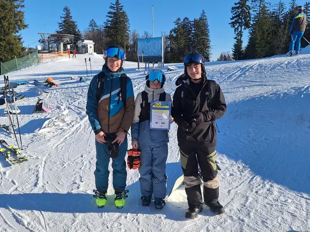 Das erfolgreiche Siegerteam aus dem Bezirk: Nico Pfeil, Moritz Bäck und Michael Hofer. | Foto: Christian Bäck