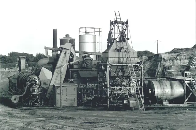 Heißmischanlage in Schrems, 1978 | Foto: Leyrer + Graf