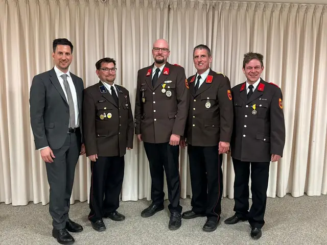 Das neue Kommando der FF Prottes. | Foto: FF Prottes