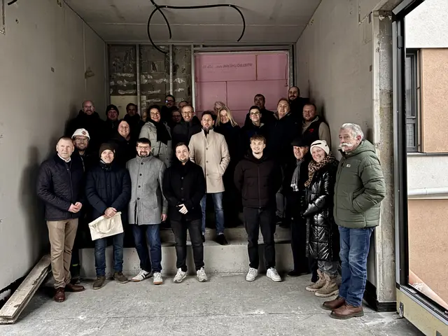 Alle waren von der Größe der Halle sehr beeindruckt.