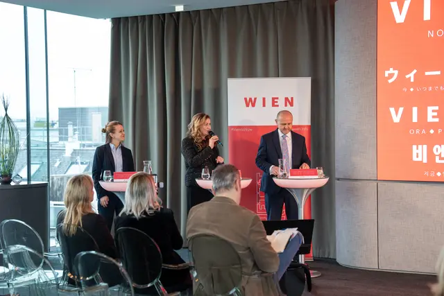 Stadträtin Novak präsentierte mit Wien Tourismus-Geschäftsführer Norbert Kettner die Bilanz des Tourismusjahres 2025. | Foto: Valentina Marinelić/MeinBezirk