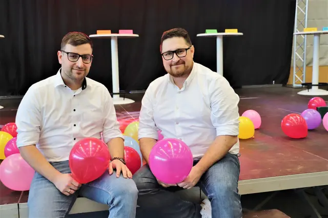 Stephan Scheifinger und Christian Kauc organisieren zum fünften Mal die Teamolympiade in Kalsdorf | Foto: Edith Ertl
