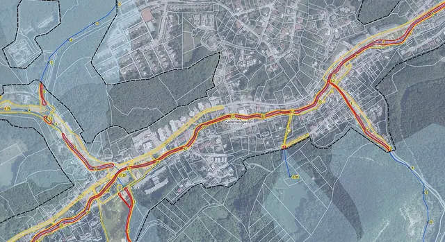 Ein Ausschnitt aus dem Gefahrenzonenplan. | Foto: WLV