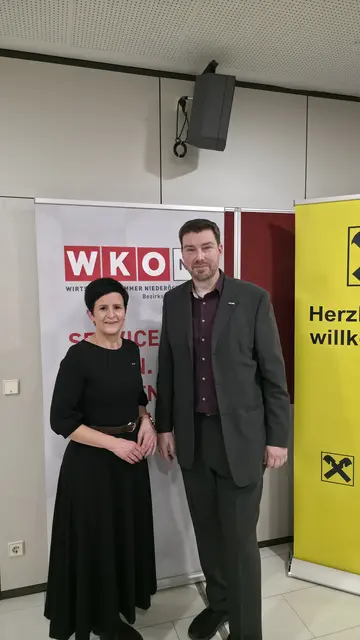 Silvia Teufel und Augustin Reichenvater - WKO Bezirksstelle Scheibbs | Foto: Florian Auer - Fotoschnappschuss.com