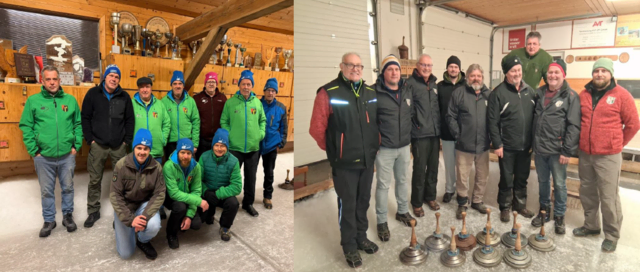 Doppelte Führung nach Runde 3. l. EC Oberndorf gewinnt daheim gegen den EC Brixen 4 : 3, r. ESV Erpfendorf ringt daheim die bisherigen Tabellenführer des EC Rummlerhof 5 : 2 nieder. Das bedeutet am Ende Punkte- und Kehrengleichheit sowie die gemeinsame Tabellenführung für Oberndorf und Erpfendorf.