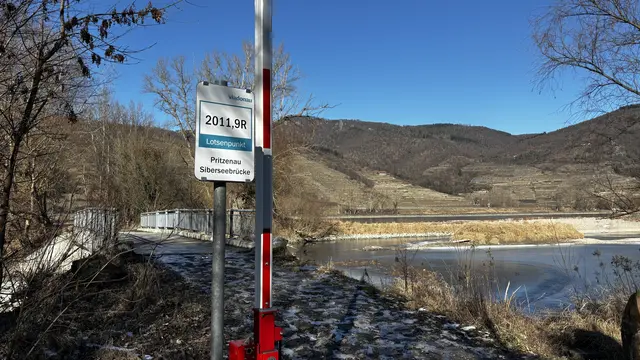 Dieser Abschnitt des Pritzenau-Nebenarmes wurde tatsächlich zum See.