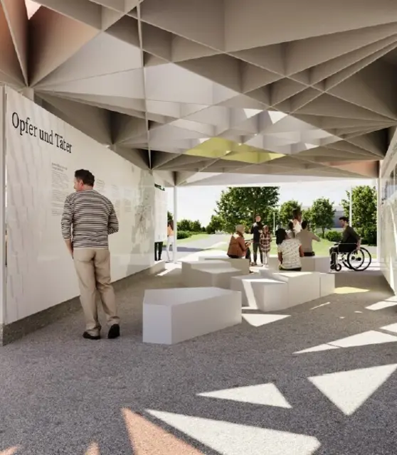 Der Pavillon bildet den Beginn der Gedenkort-Topografie.  | Foto: Stadt Innsbruck