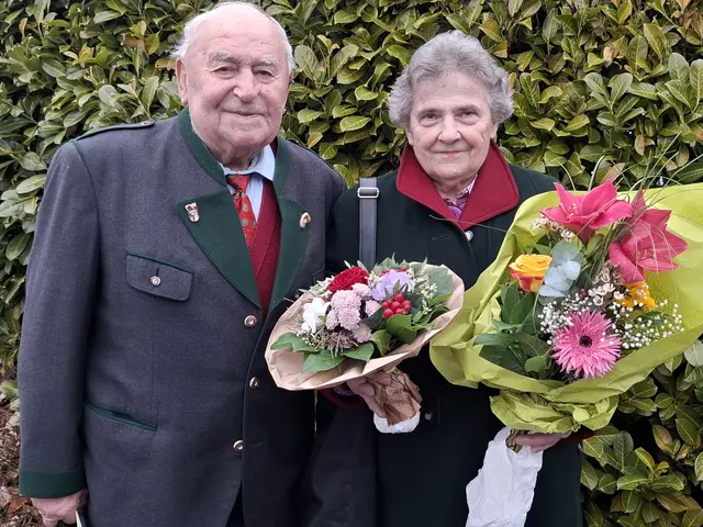 Erich und Juliana Wolf aus Großsteinbach feierten Mitte Jänner ihren bereits 60. Hochzeitstag. | Foto: Josef Rath