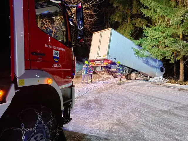 Die Feuerwehr Julbach wurde Anfang der Woche zu einer Fahrzeugbergung gerufen. | Foto: FF Julbach
