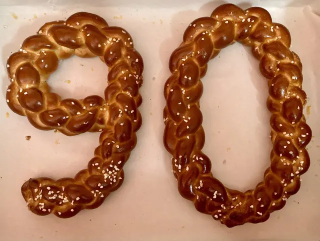 Von der Bäckerei Steiner - ein "Brioche-90er".
