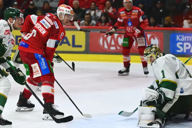 Den fünften und letzten Treffer für die Rotjacken erzielte Nick Petersen. | Foto: EC-KAC/Florian Pessentheiner