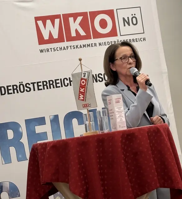 WK-Zwettl-Obfrau Anne Blauensteiner führte durch den Abend. | Foto: Bernhard Schabauer