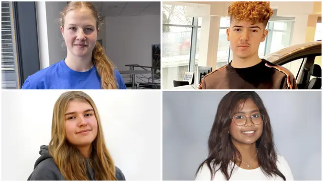 Vier Lehrlinge von den Schärdinger Firmen Einböck, Psotka, Reindl und Weyland im Kurzinterview. | Foto: Einböck, Psotka, Reindl, Weyland