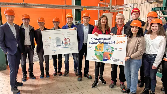 In der Spittelau ist eine neue Großwärmepumpe in Betrieb gegangen. Sie soll die effizienteste ihrer Art in Europa sein, betonen die Verantwortlichen. | Foto: Andreas Pölzl/MeinBezirk