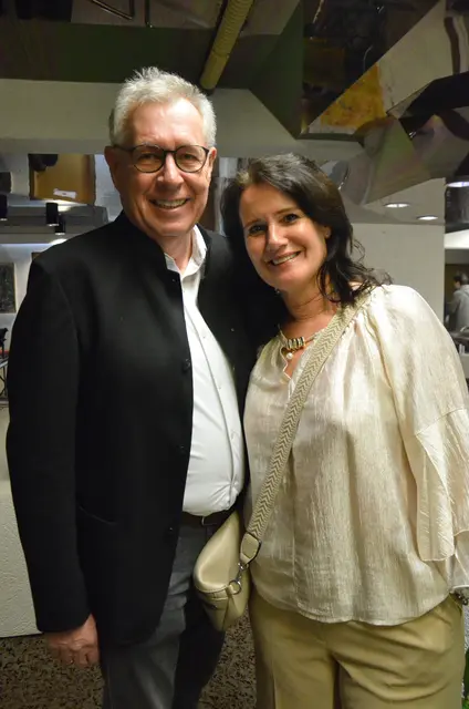 Künstlerin Aline Schenk mit ihrem Ludwig. | Foto: Sabine Schletterer