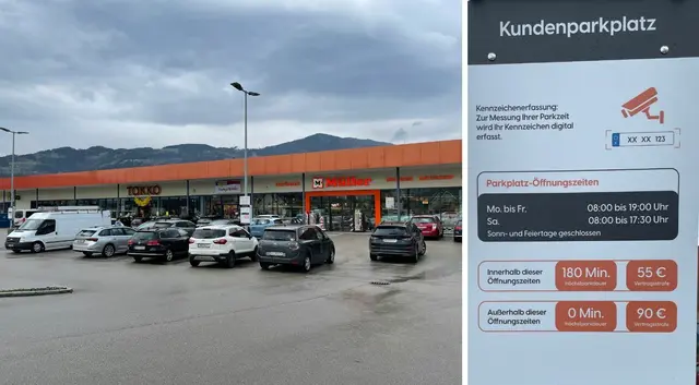 So sah es vorher aus: Mehrere Schilder waren rund um den Parkplatz des FMZ in der Klagenfurter Straße montiert. Wer nicht aufpasste, musste zahlen. | Foto: MeinBezirk.at (6)